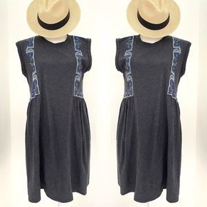 Grey cotton sleeveless dress size XL